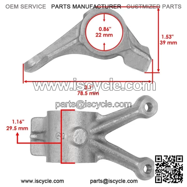 Polaris Scrambler 500 4X4 2012 Camshaft Exhaust Valve Rocker Arm - Image 2