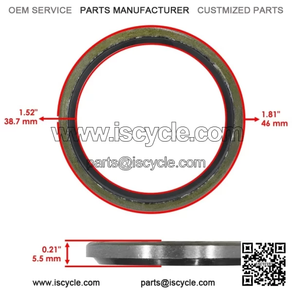 0830-189 Drum Shaft Seal For Arctic Cat Prowler 550 650 700 1000 - Image 2