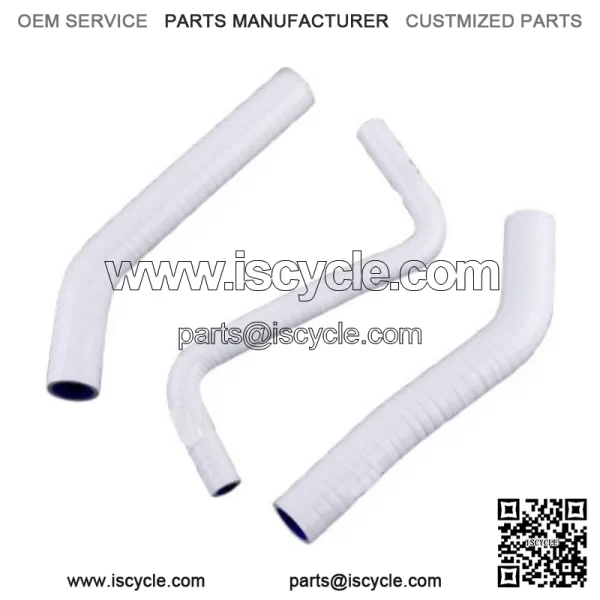 For 2006-2018 Honda TRX450R TRX450ER White Silicone Coolant Radiator Hose Kit - Image 2