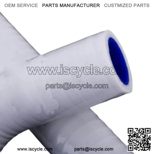 For 2006-2018 Honda TRX450R TRX450ER White Silicone Coolant Radiator Hose Kit - Image 3