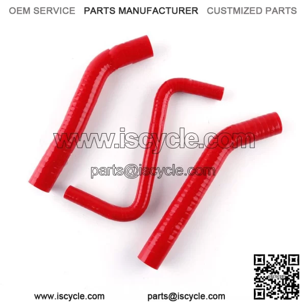 For 2006-2018 Honda TRX450R TRX450ER White Silicone Coolant Radiator Hose Kit - Image 4