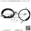 Steel Braided Brake Lines Black +2" Front +0" Rear TRX 450R TRX 450ER - Image 3