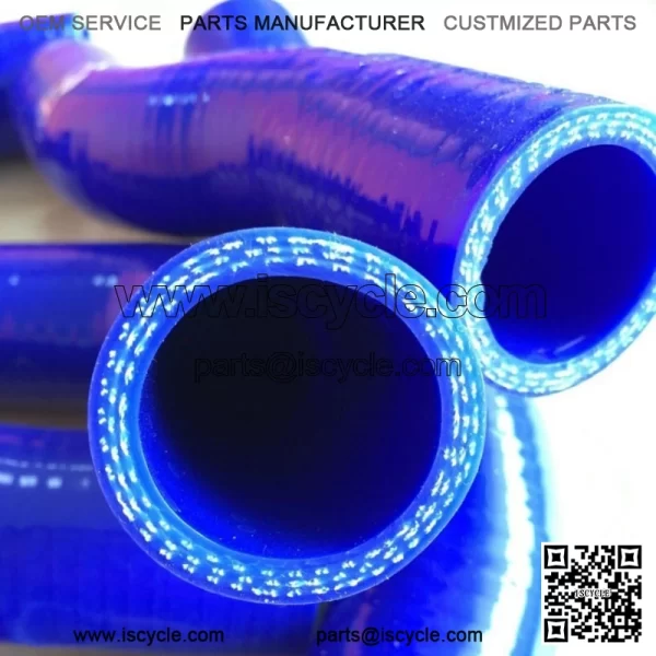 Blue For Yamaha YFZ450X 10-11/YFZ450R 2009-2013 Silicone Radiator Coolant Hoses - Image 3