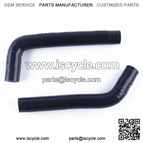 For 2004-2013 Yamaha YFZ 450 YFZ450 Silicone Radiator Hoses Black Coolant Pipe - Image 2