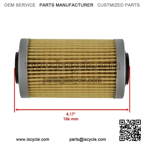 Oil Filter w/ O-Rings For Sea-Doo GTI SE 130 / GTI SE 155 08-15 / GTX 155 08-17 - Image 2