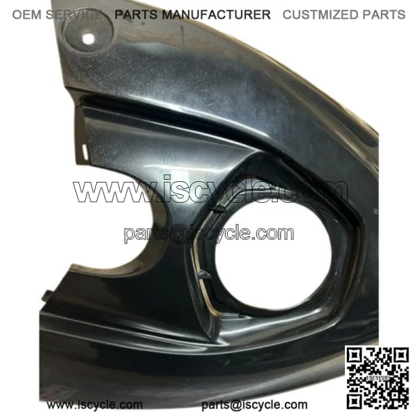 06-13 YAMAHA YFZ450 OEM GAS TANK COVER METALLIC  BLACK YFZ 450 - Image 3