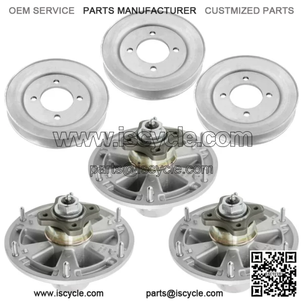TCA24880 TCA20639 TCA17517 TCU26965 48" Deck Spindle with Pulley For John Deere - Image 4