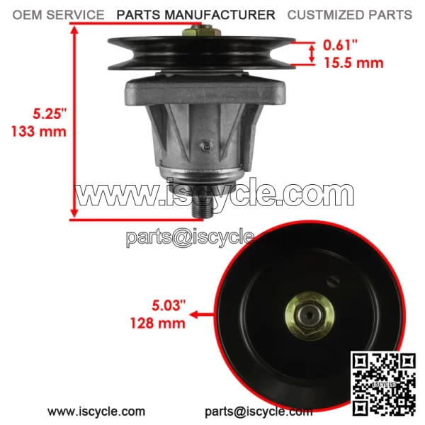 46" Deck Spindles Assemblie for Toro LX460 LX465 LX466 Lawn Tractors / 112-0311 - Image 2