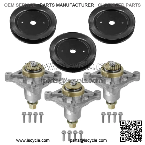 604214 603988 52" Deck Spindle & Pulley For Hustller Raptor Limited Raptor EX