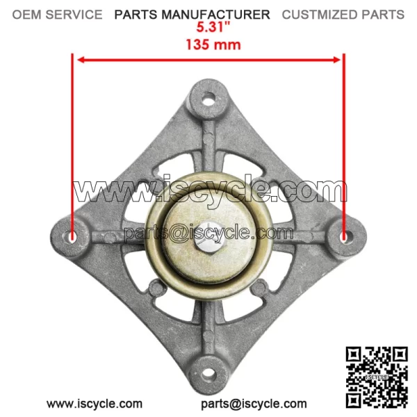 604214 603988 52" Deck Spindle & Pulley For Hustller Raptor Limited Raptor EX - Image 3
