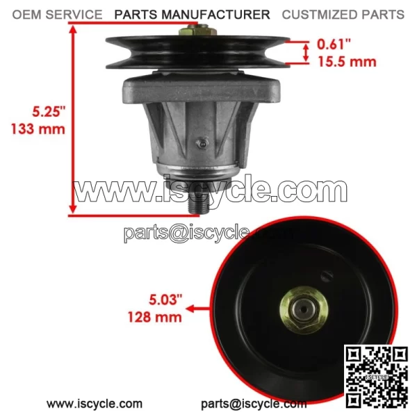 46" Deck Spindles for White Outdoor GT205 GT-205 14BU836H190 1998-1999 - Image 2