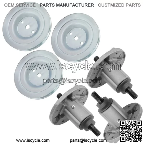 Deck Spindle & Pulley for John Deere 190C D170 E180 G110 LA150 LA175 S180 54" - Image 4