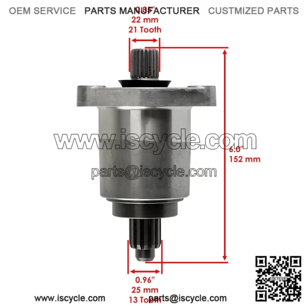 Front Rear Drive Shaft Bearing Carrier Compatible with Kawasaki Mule SX Mule 610 13304-0002 - Image 2