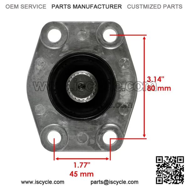 Front Rear Drive Shaft Bearing Carrier Compatible with Kawasaki Mule SX Mule 610 13304-0002 - Image 3