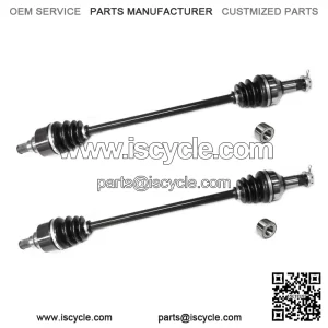 Set of Front Axles & Wheel Bearings for Arctic Cat Wildcat 1000 12-15