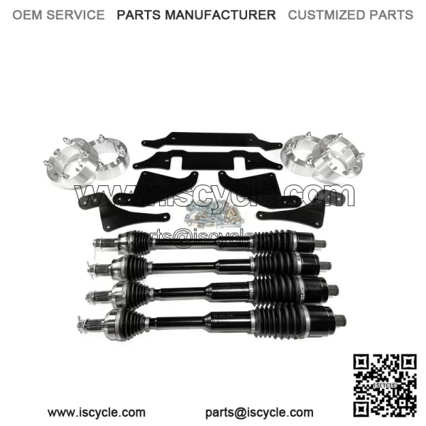 Axles 2" Lift Set with Wheel Spacers for Polaris RZR S 900 & S 1000