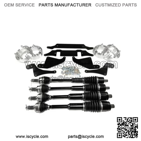 Axles 2" Lift Set with Wheel Spacers for Polaris RZR S 900 & S 1000 - Image 2