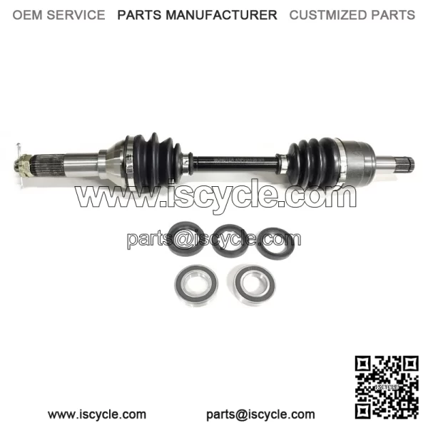 Front CV Axle & Wheel Bearing Kit for Yamaha Kodiak 400 2000-2002