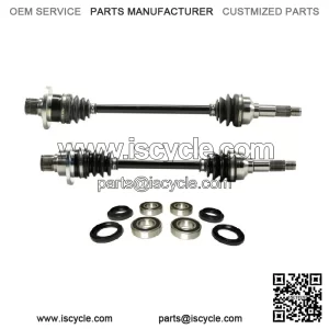 Pair of Rear Axles with Bearings for Yamaha Rhino 700 2008-2013