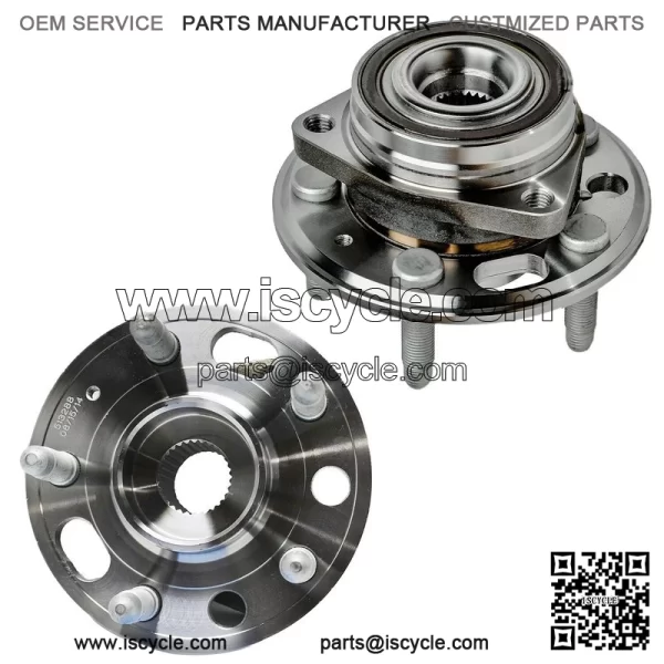 FRONT CV Axle Shaft + Wheel Hub Bearing for 10-16 Chevy Equinox GMC Terrain 2.4L - Image 4