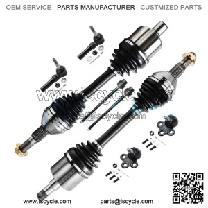 Front CV Axle Shaft + Lower Ball Joint + Tie Rod Ends for Regal Impala Intrigue