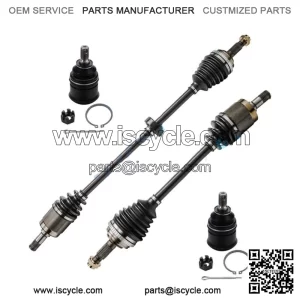 Front CV Axle Shafts Lower Ball Joints for 1992 - 1999 2000 Honda Civic Acura	EL