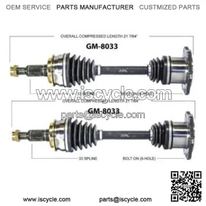 For Chevrolet Tahoe K2500 Silverado 1500 4WD AWD Set of 2 Front CV Axle Shafts
