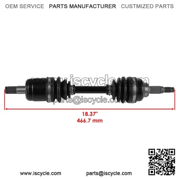 Front CV Joint Axle W/ Bearing for Honda TRX450ES TRX450S Foreman 450 1998-2001 - Image 2