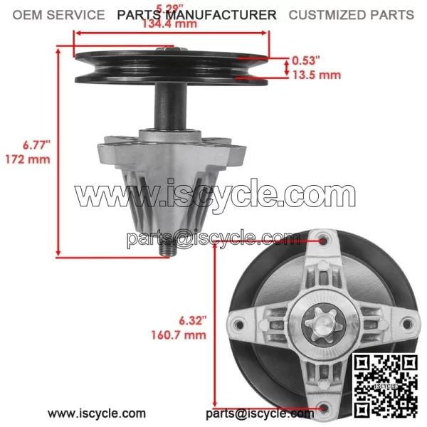 46" Deck Spindle for MTD Craftsman T135 T140 T150 T1500 T1600 T1700 T1900 T2600 - Image 2