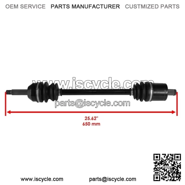 Front CV Axle For Polaris Ranger ETX 2015 2016 / Ranger EV Liion 2016 / 1333238 - Image 2