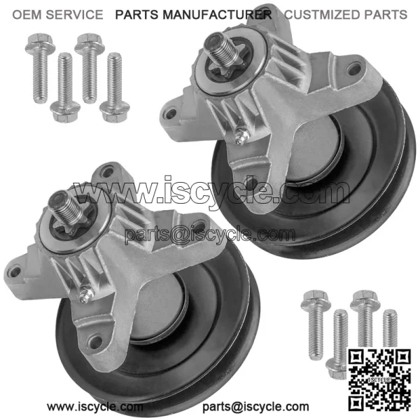 38" Deck Spindle w/ Pulley for White Outdoor LT-1700 13AV77TF090 13WV77TF090 - Image 5
