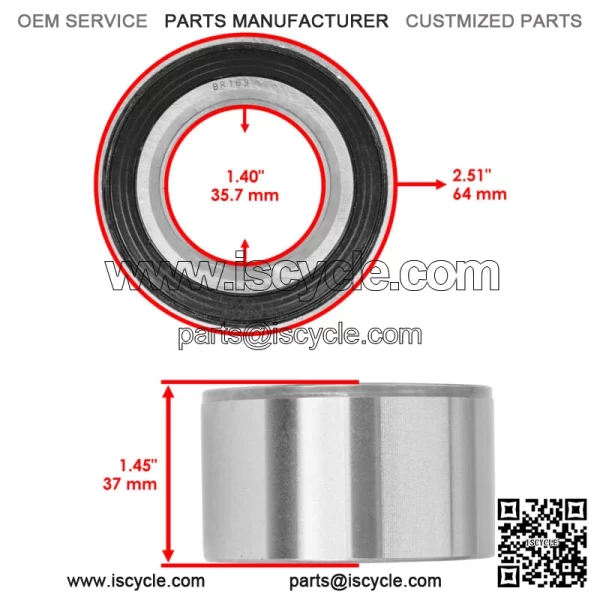 DAC36640037 2RS DAC366437 DAC36640037A10.30 VGA10826 Ball Bearings 36x64x37 - Image 2