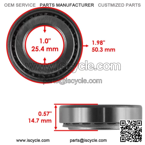 L44643 / L44610 L44643/610 L44643-90049 Tapered Roller Bearings 25.4x50.3x14.7 - Image 2