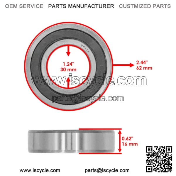 822-161C 822161C 822-006C Deck Spindle Bearing For Land Pride AFM40168 FD1548 - Image 2
