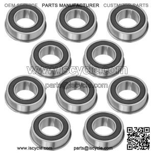 F6003-19-2RS F6003 Flange Deep Groove Sealed Ball Bearings 19x35x13