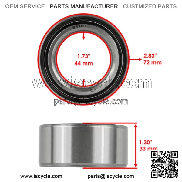 Rear Wheel Knuckle Bearings For Polaris RZR XP 1000 17-20 LE 20 5140634 3514627 - Image 2