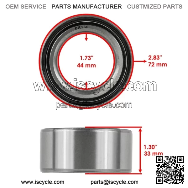 Front Knuckles Bearing For Polaris RZR 800 2008-2013 RZR 570 2012-2020 - Image 2