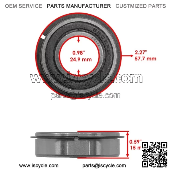 M96706 AM102888 M129036 24H1447 Front Wheel Bearing Kit For John Deere X540 X590 - Image 3
