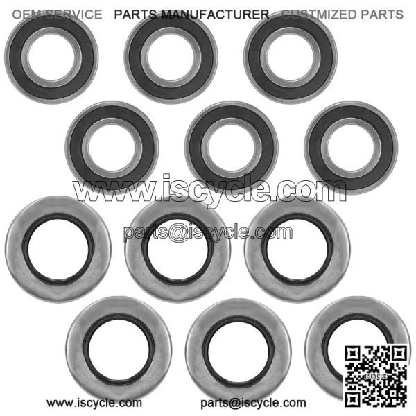 302585 10161 300441 Spindle Bearings w/ Hub Seals Repair kit for Dixie Chopper - Image 2