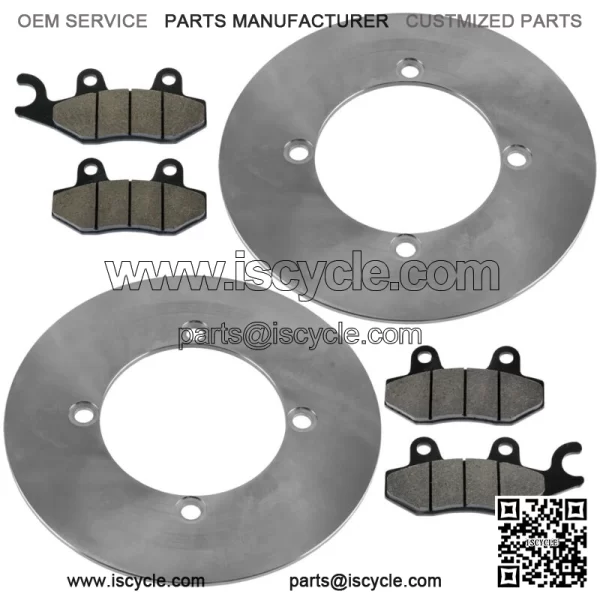 Rear Brake Discs & Brake Pads For Yamaha YXE70 YXE85 Wolverine X2 X4 XTR 16-25 - Image 5
