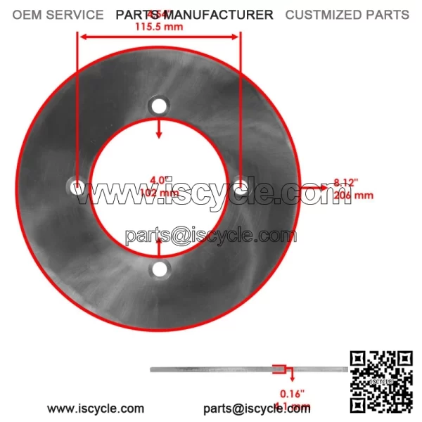 Front Brake Discs & Brake Pads For Yamaha YXE70 YXE85 Wolverine X2 X4 XTR 16-25 - Image 2