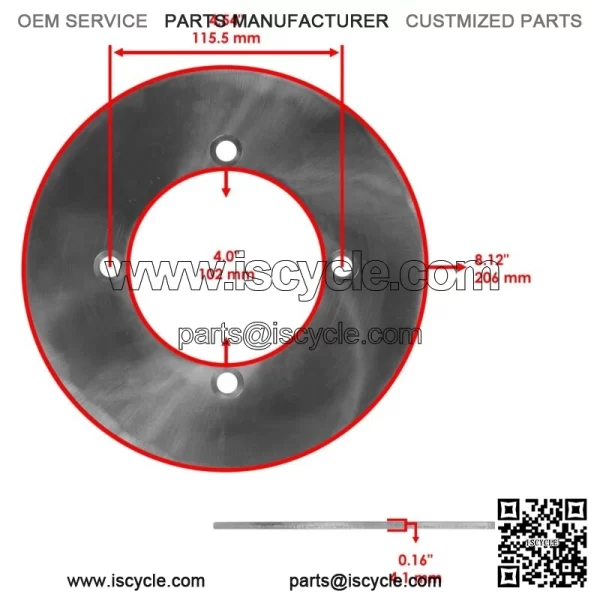 Front or Rear Brake Discs For Yamaha YXE85 Wolverine X2 X$ R Spec XTR 2018-2025 - Image 2