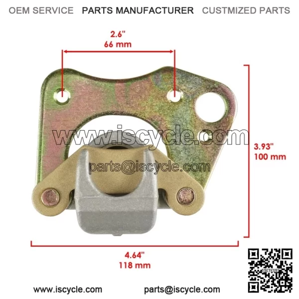 Front Right Brake Caliper w/ Pads For Polaris Sportsman 450 HO 2021-2024 - Image 2