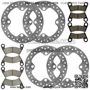 Front And Rear Brake Discs and Pads For Polaris General 1000 XP 1000 2020-2024