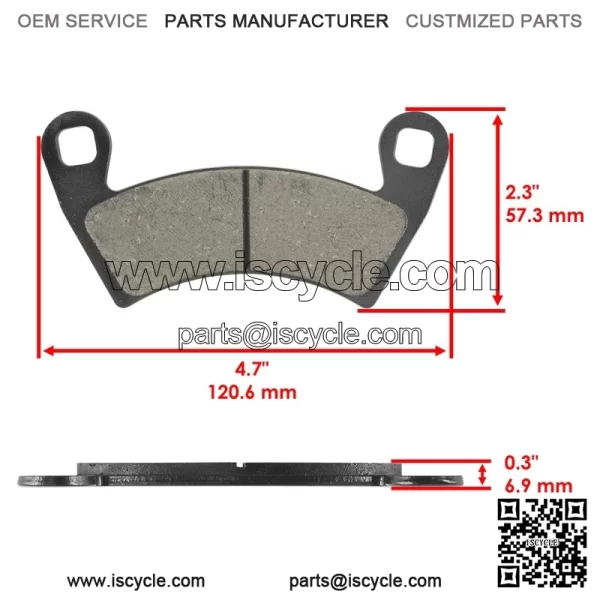 Front And Rear Brake Discs and Pads For Polaris General 1000 XP 1000 2020-2024 - Image 2