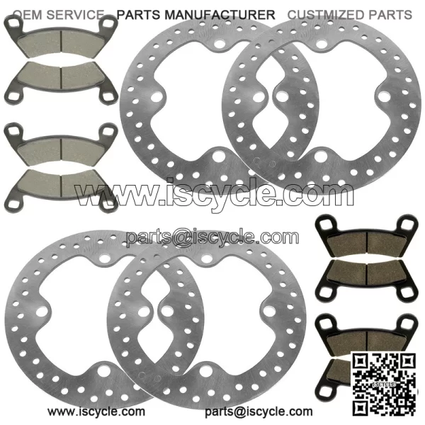 Front And Rear Brake Discs and Pads For Polaris General 1000 XP 1000 2020-2024 - Image 5