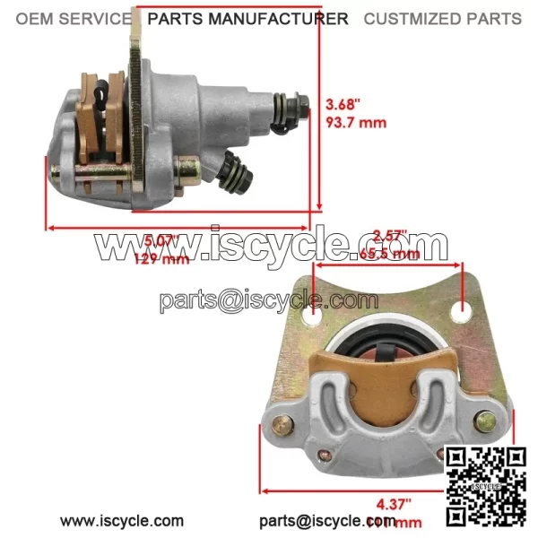 Rear Brake Caliper & Pads For Polaris Sportsman 570 2014-2020 1911122 1910806 - Image 2