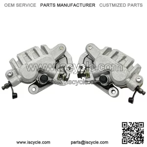 Front Left Right Brake Calipers & Pads for Honda TRX450R Sportrax 450 2004-2009