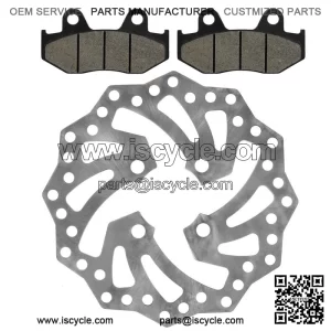 Rear Brake Disc Rotor w/ Pads fits Yamaha YFZ450R / YFZ450RSE Special 2009-2021