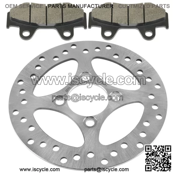 Rear Brake Disc Rotor W/ Pad For Yamaha YFZ450 2006 2007-2013 (Not For YFZ450R ) - Image 4
